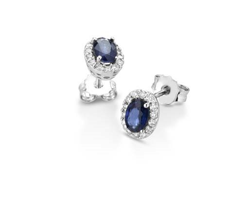 Boucles d'oreilles PG Gioielli Femme Royal in Or blanc Zaffiro blu 2.26 Ct ORROYALZ/4 - ORROYALZ/4